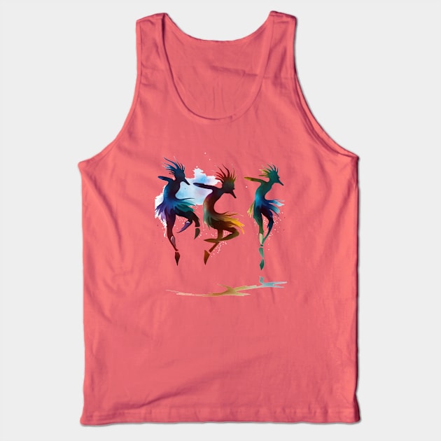 Dance In The Dust Storm Kokopelli Art Tank Top by taiche